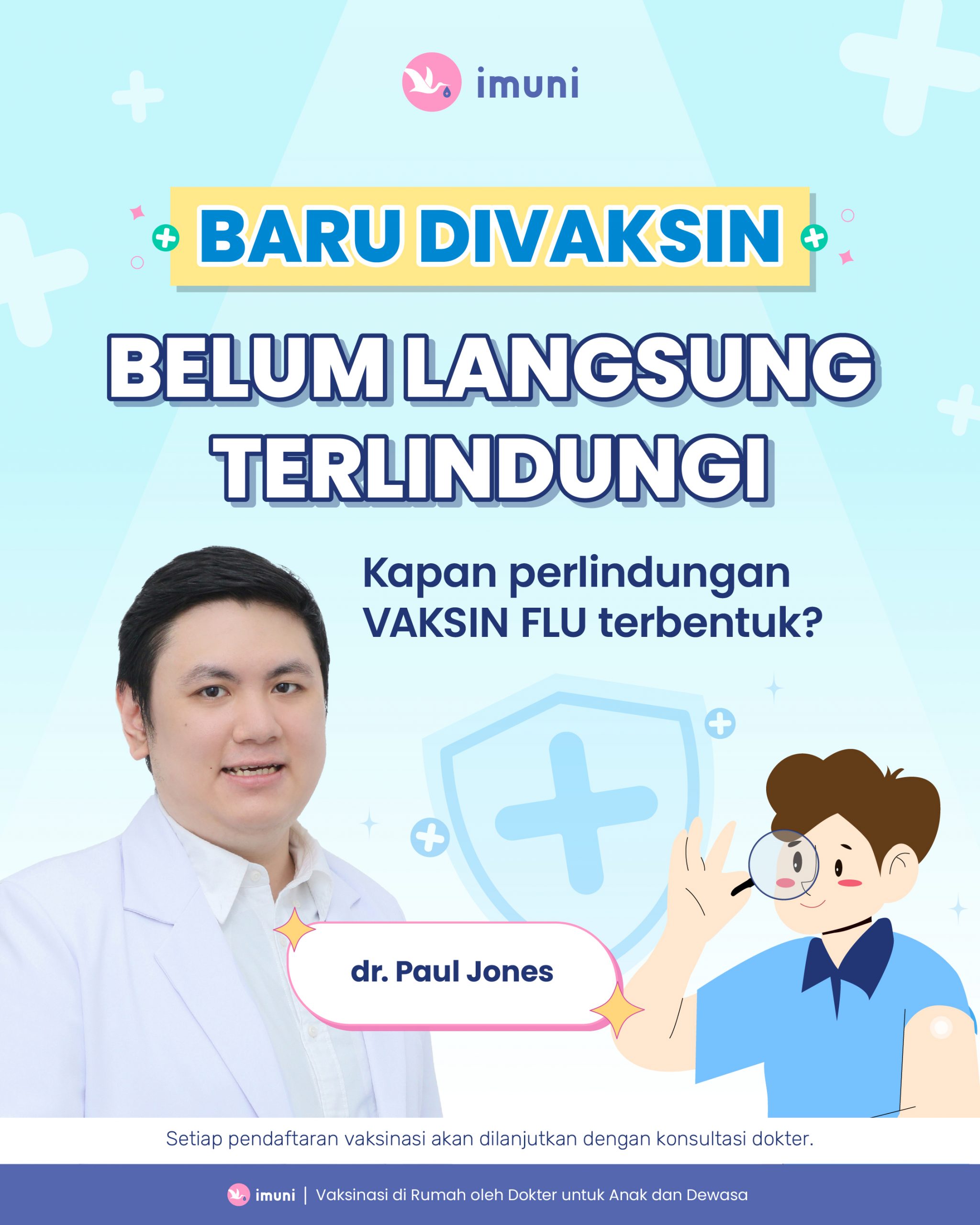 kapan perlindungan vaksin flu terbentuk